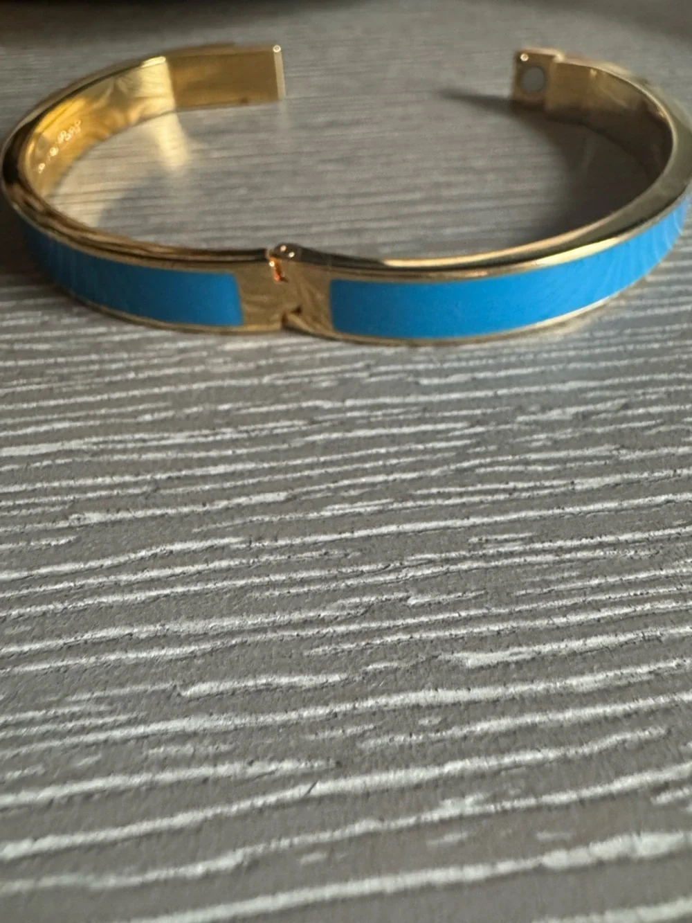Kate Spade- Bangle Bracelet, Blue and Gold - Picture 3 of 5